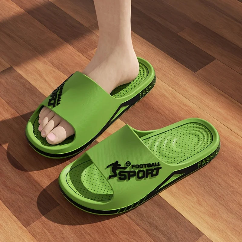 Men’s Summer Slippers – Soft PVC Anti-Slip Sandals for Beach & Home