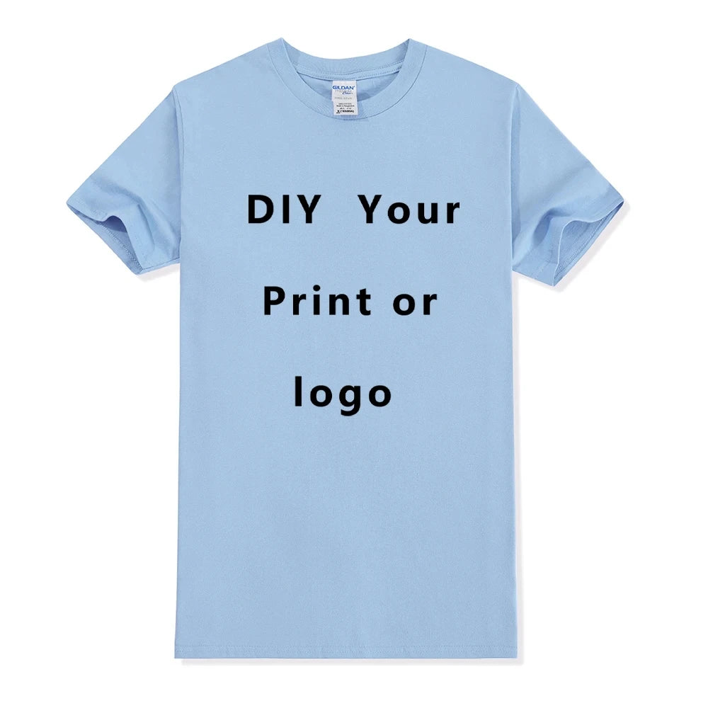 Custom Cotton T-Shirt – Personalized Logo or Photo Print for Men & Women