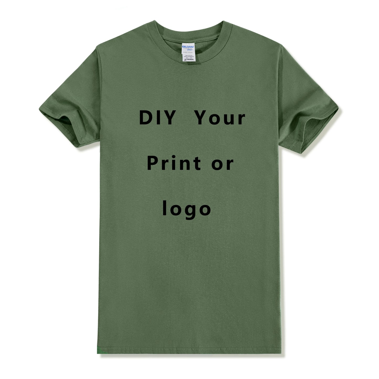 Custom Tshirt Front Back Print Professional Your Own Logo Text Photo Male Personalized Premium Gifts T-shirt EU Size 100% Cotton