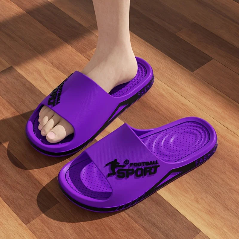 Men’s Summer Slippers – Soft PVC Anti-Slip Sandals for Beach & Home