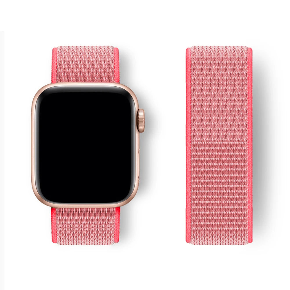 Nylon Strap for Apple Watch – Adjustable & Durable Band for Series 3–9, SE & Ultra