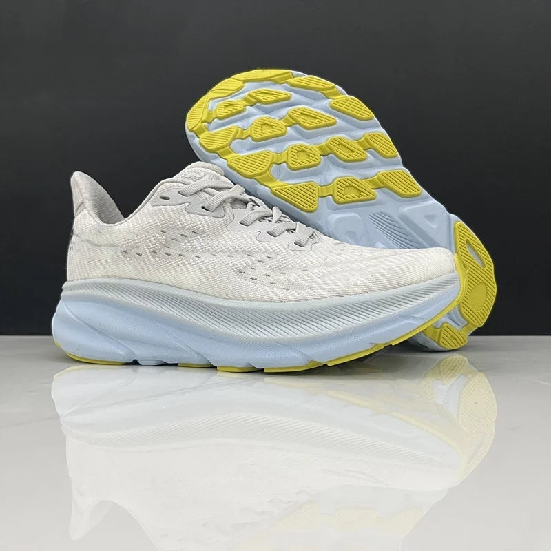 حذاء جري هوت كليفتون 9 للرجال والنساء خفيف الوزن ومبطن ببطانة ماراثونية يسمح بمرور الهواء مناسب للطرق السريعة مقاس 74-63 سيزي إس هوكايز