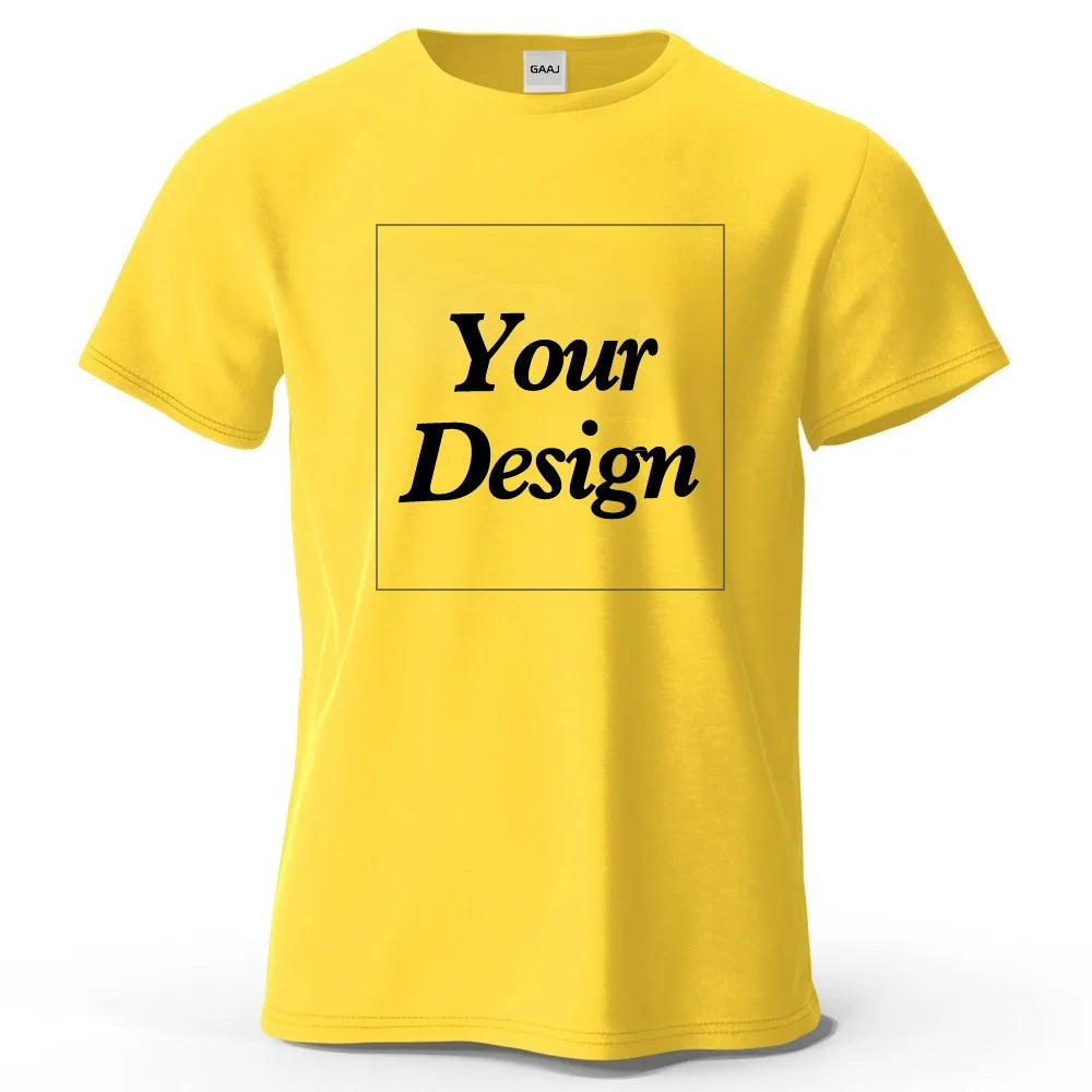Custom Cotton T-Shirt – Personalized Photo or Logo Print Gift for Men & Women