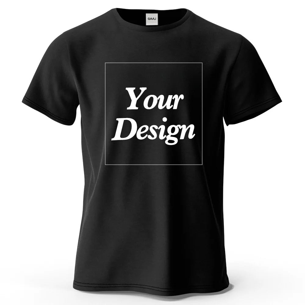 Custom Cotton T-Shirt – Personalized Photo or Logo Print Gift for Men & Women