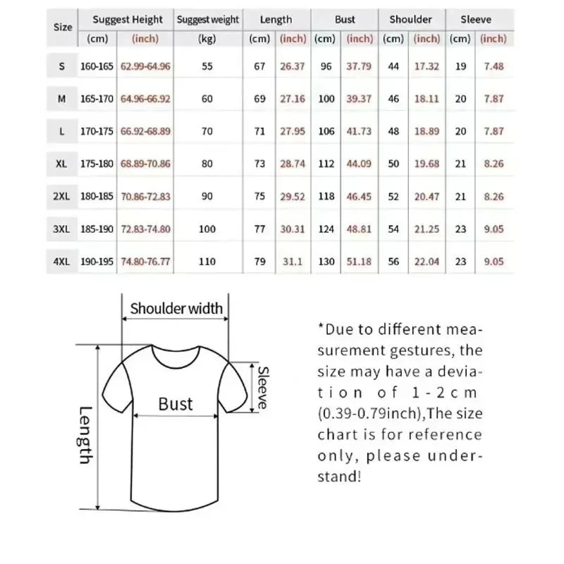 Men's 2025 Summer Fashion Funny Printed T-Shirts Beach Breathable Funny Clothing Oversize Casual Cotton Tops Mans Short Sleeve