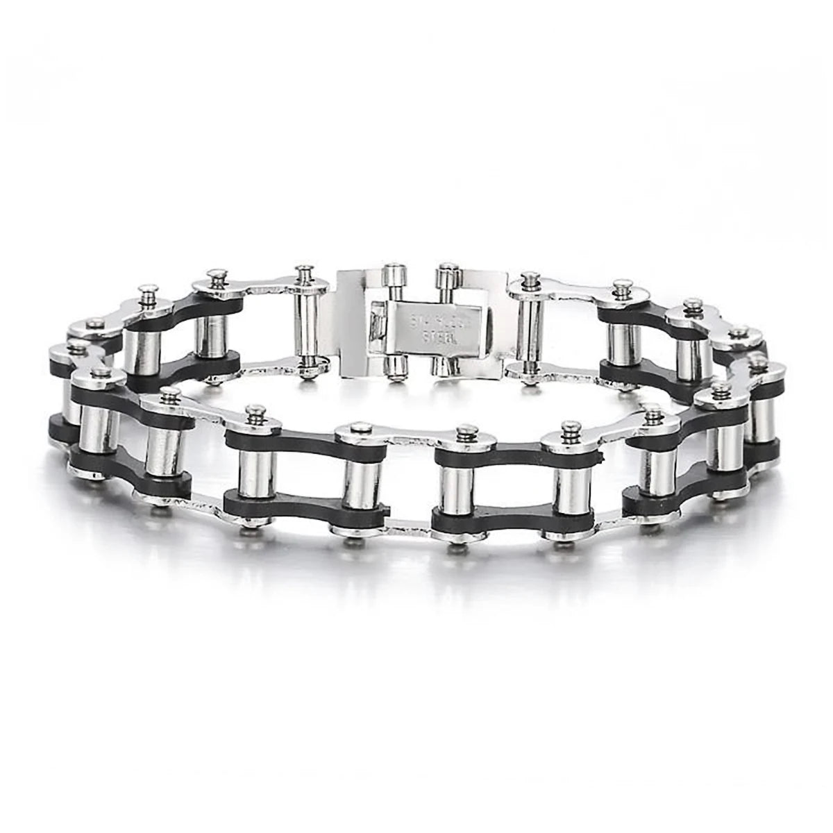 Stainless Steel Biker Chain Bracelet Mens Bracelet Link Chain Motorcycle Bicycle Style Bracelets Fashion Punk Bangles Jewelry
