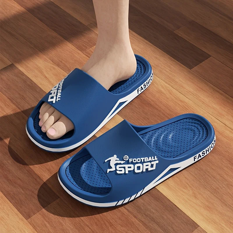 Men’s Summer Slippers – Soft PVC Anti-Slip Sandals for Beach & Home