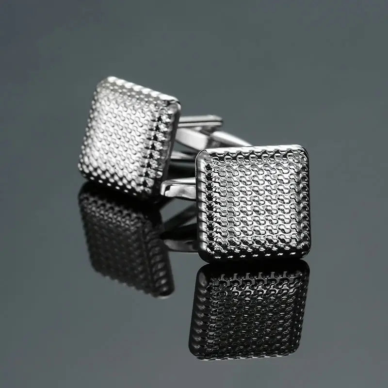High Quality Novelty Cufflinks For Mens Copper Metal Laser Engraving Brand Cufflinks Men Suit Accessories Fashion Jewellery