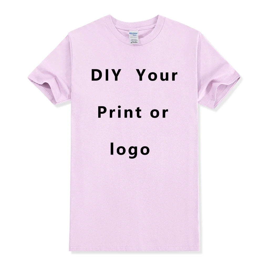 Custom Cotton T-Shirt – Personalized Logo or Photo Print for Men & Women