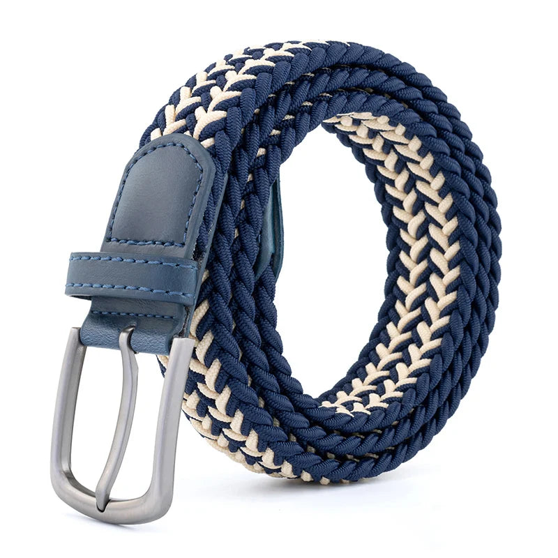 New Unisex Belt High Quality Weaving Canvas Pin Buckle Men Belt Outdoor Casual Cowboy Pants Women Belt Youth Students Belts