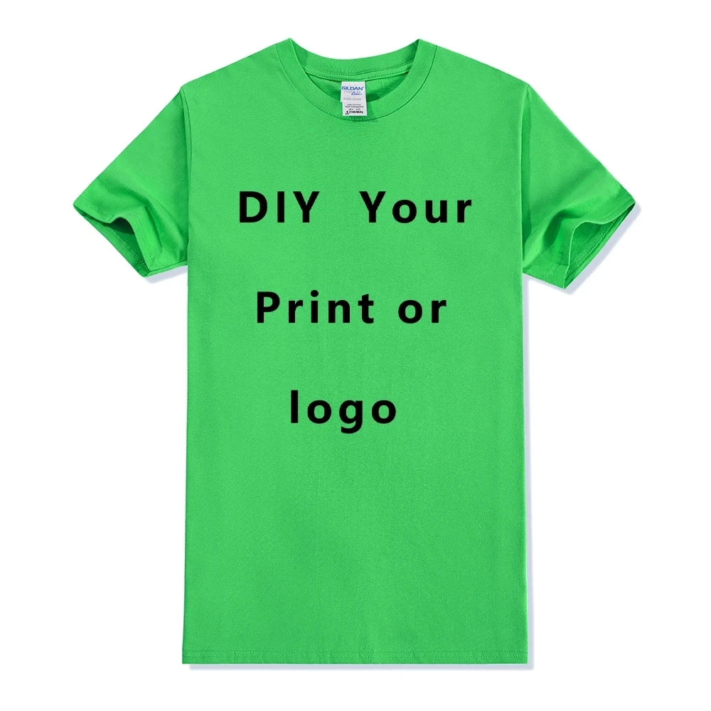 Custom Cotton T-Shirt – Personalized Logo or Photo Print for Men & Women