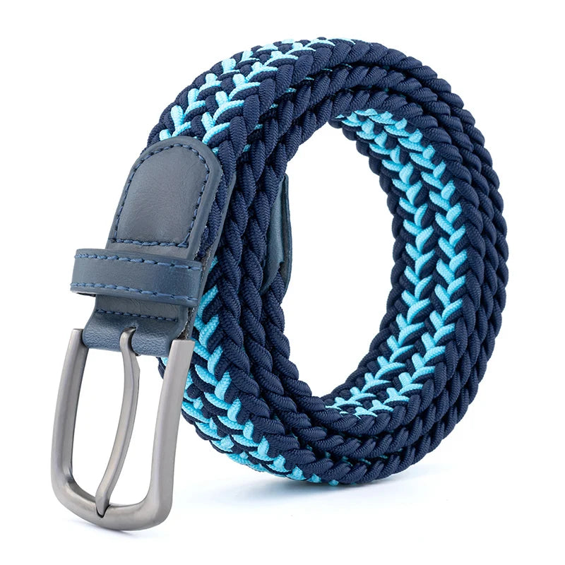 New Unisex Belt High Quality Weaving Canvas Pin Buckle Men Belt Outdoor Casual Cowboy Pants Women Belt Youth Students Belts