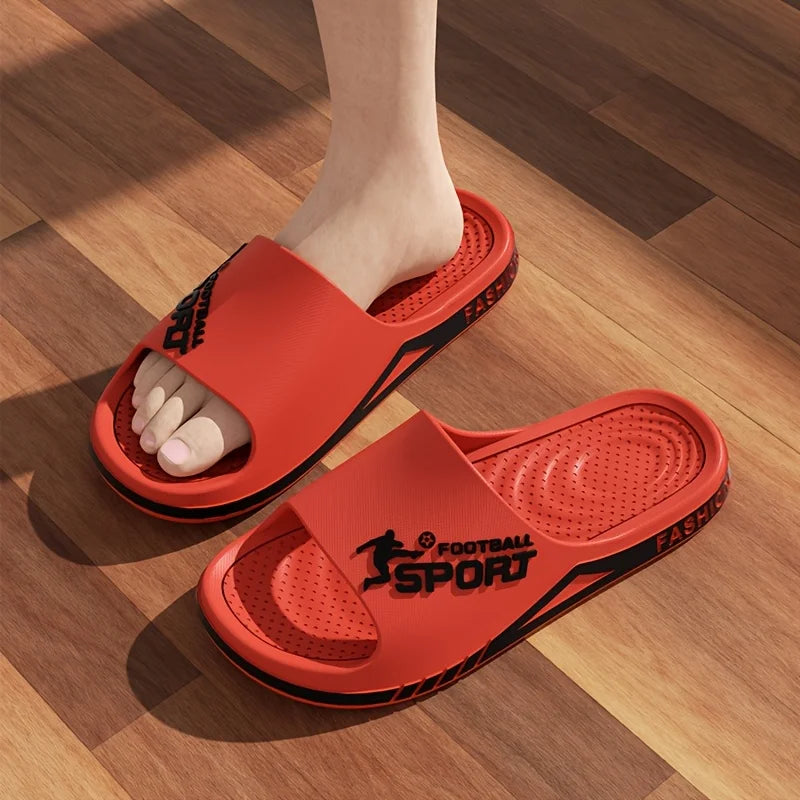 Men’s Summer Slippers – Soft PVC Anti-Slip Sandals for Beach & Home