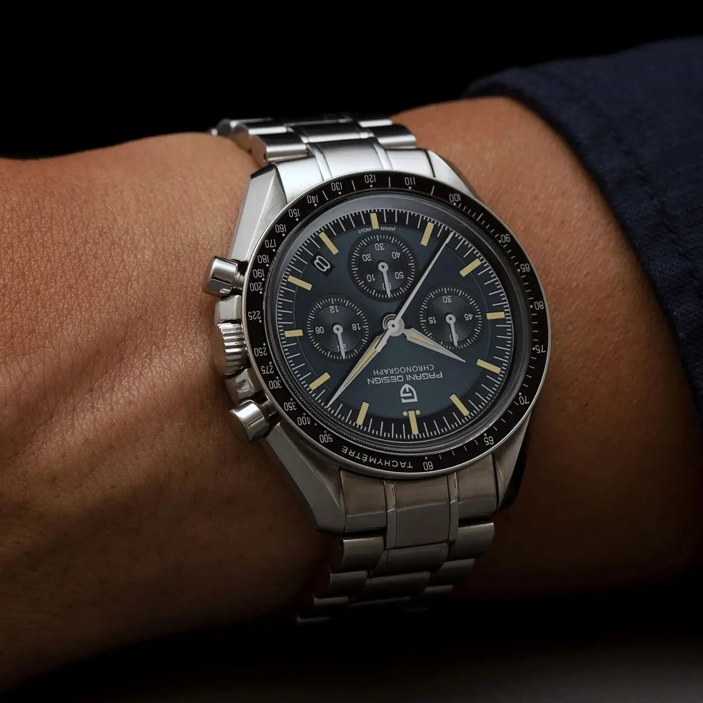 2025 جديد PAGANI DESIGN تكريمًا لساعة القمر CK2998 ساعات كوارتز فاخرة للرجال من الفولاذ المقاوم للصدأ كرونوغراف رياضي للرجال