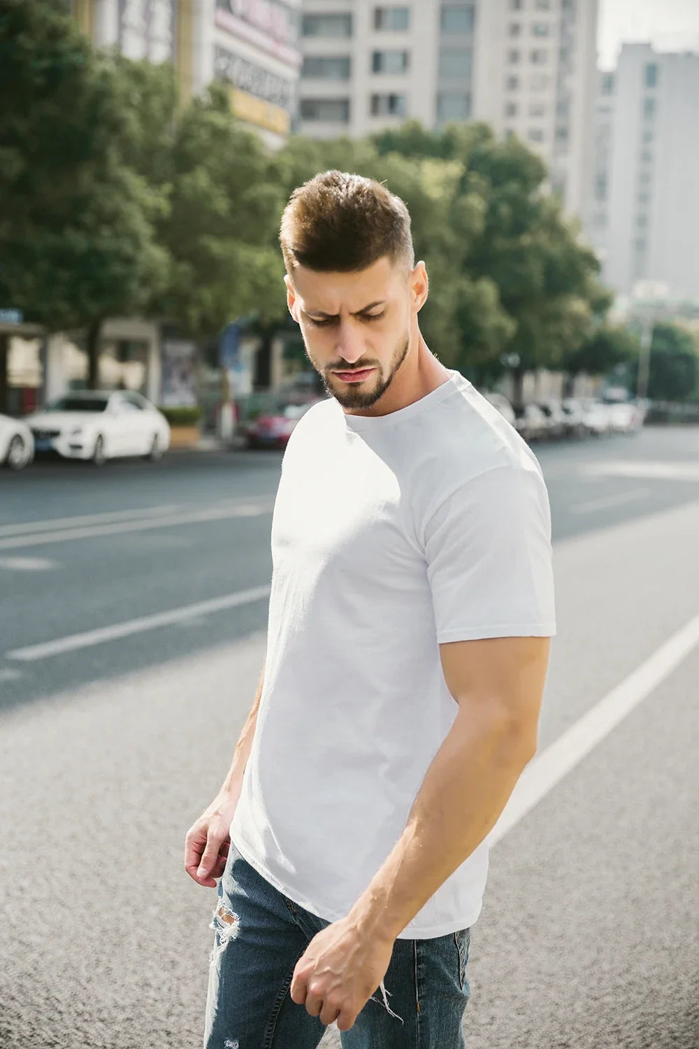 Custom Tshirt Front Back Print Professional Your Own Logo Text Photo Male Personalized Premium Gifts T-shirt EU Size 100% Cotton