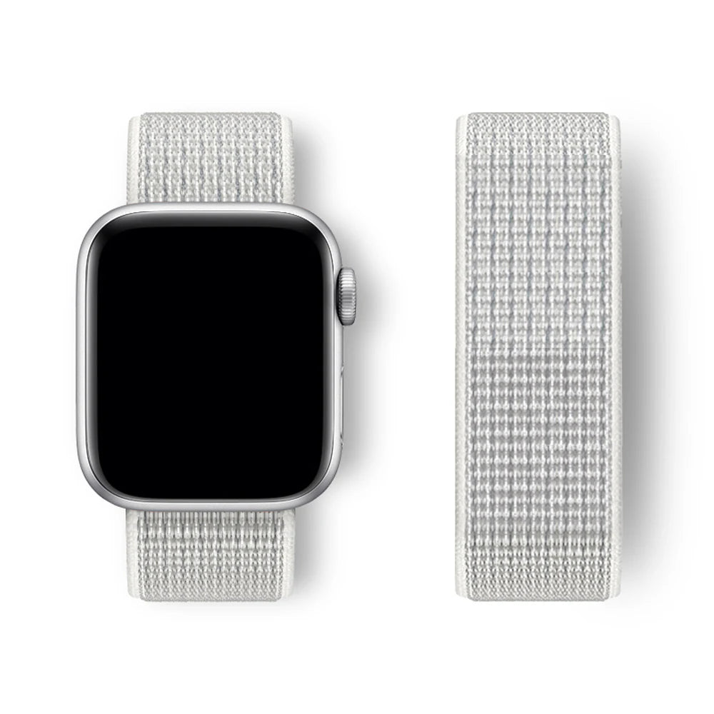 حزام نايلون لساعة Apple Watch Band 45 مم 44 مم 42 مم 41 مم 49 مم 40 مم 44 مم سوار Correa iwatch Strap series 8 9 7 6 5 4 3 SE Ultra