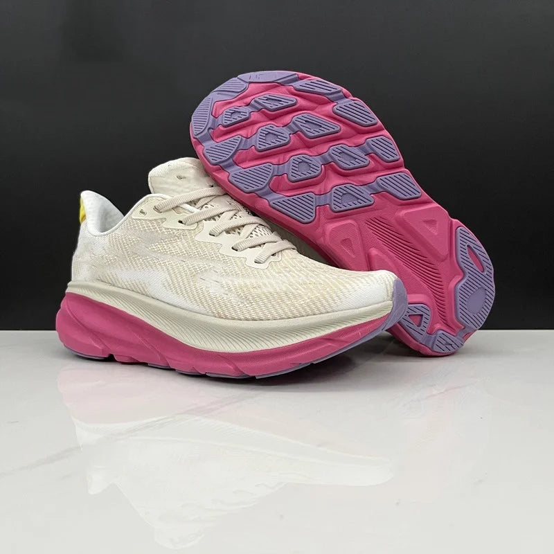 حذاء جري هوت كليفتون 9 للرجال والنساء خفيف الوزن ومبطن ببطانة ماراثونية يسمح بمرور الهواء مناسب للطرق السريعة مقاس 74-63 سيزي إس هوكايز