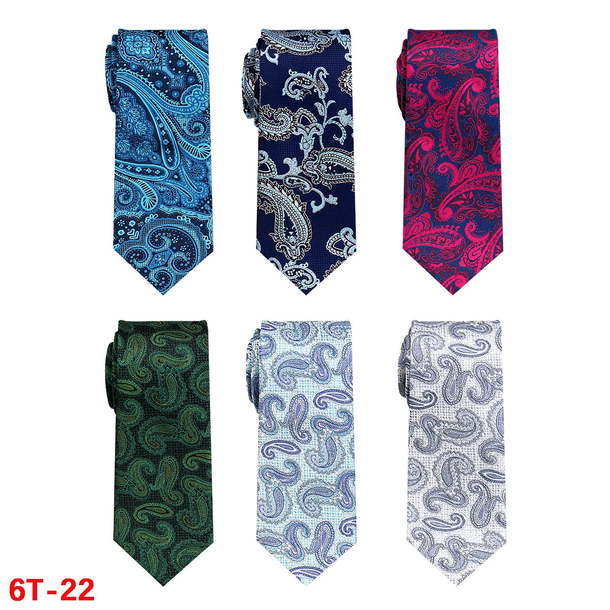 Lot 6 PCS Classic Men's Ties Men Accessories Necktie High Quality Tie For Man Workplace Business Wedding Woven JACQUARD Gift