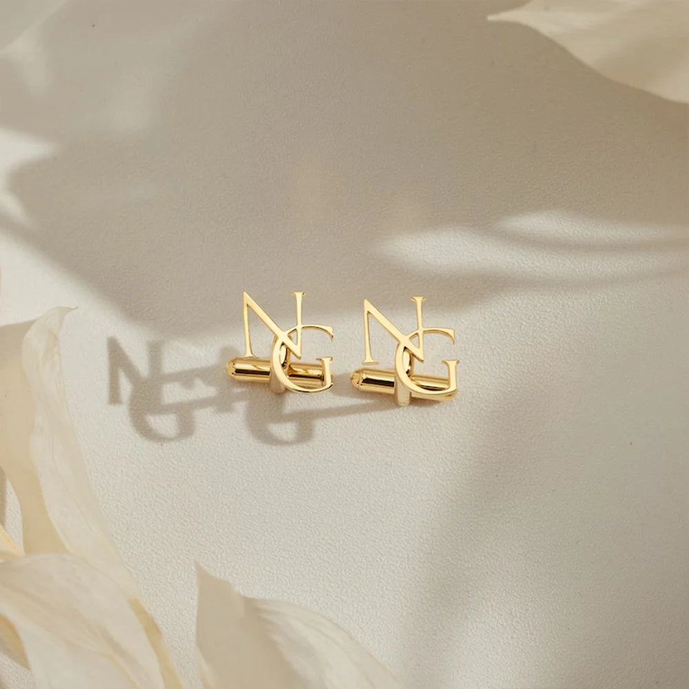 Customized Groom Wedding Cufflinks, Best Man Gift, Personalized Jewelry, Gift for Husband, Father's Day Gift