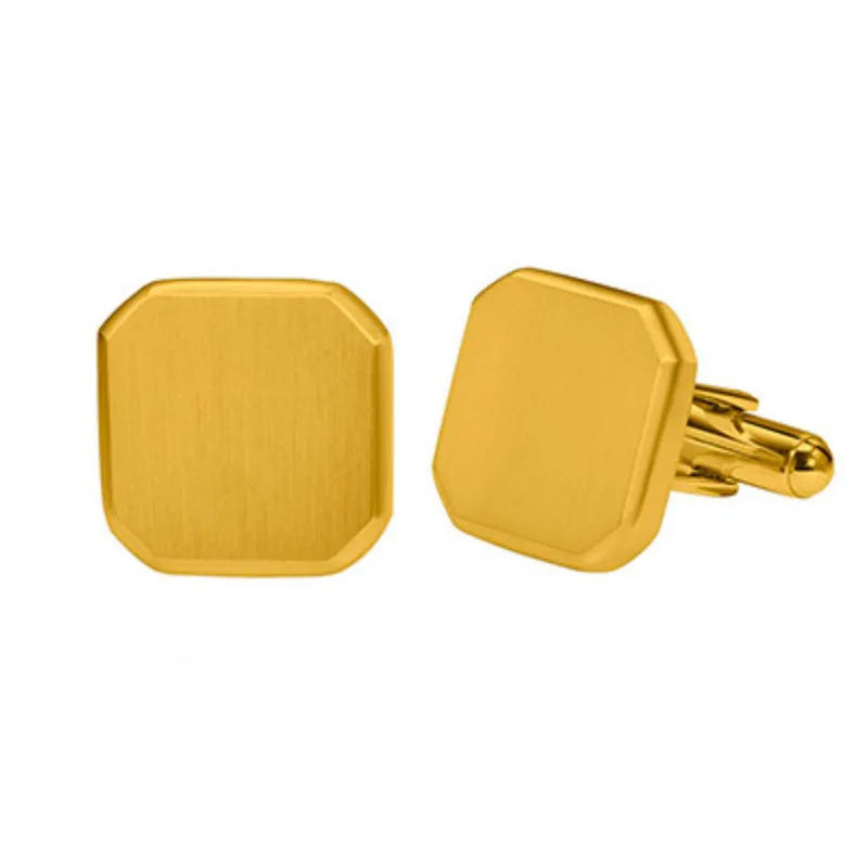 Personalized Engrave Initial Cufflinks for Wedding Birthday Groomsmen Gift Stainless Steel Cufflinks Statement Jewelry