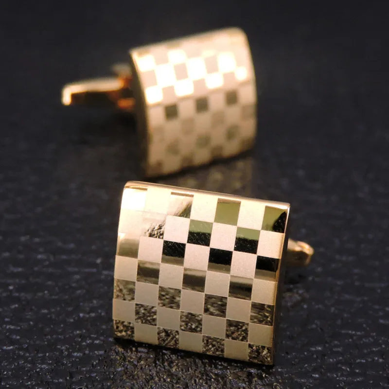 High Quality Copper Cufflinks Luxury Cuff Links Mens French Square Button Shirts Accessories Business Jewelry