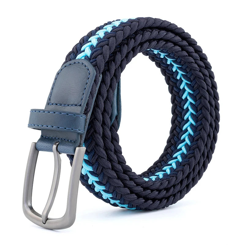 New Unisex Belt High Quality Weaving Canvas Pin Buckle Men Belt Outdoor Casual Cowboy Pants Women Belt Youth Students Belts