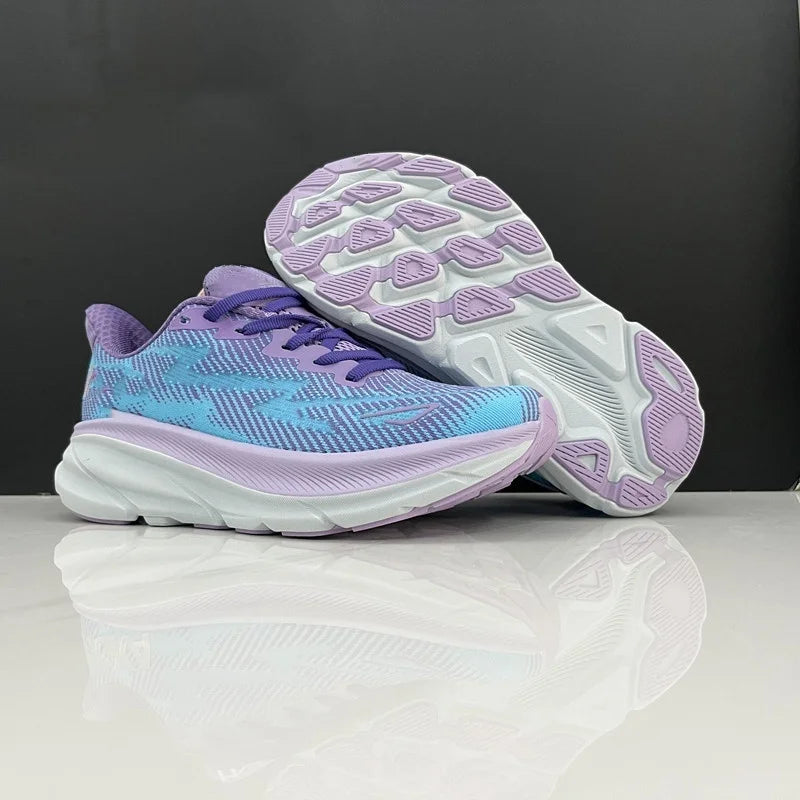 حذاء جري هوت كليفتون 9 للرجال والنساء خفيف الوزن ومبطن ببطانة ماراثونية يسمح بمرور الهواء مناسب للطرق السريعة مقاس 74-63 سيزي إس هوكايز