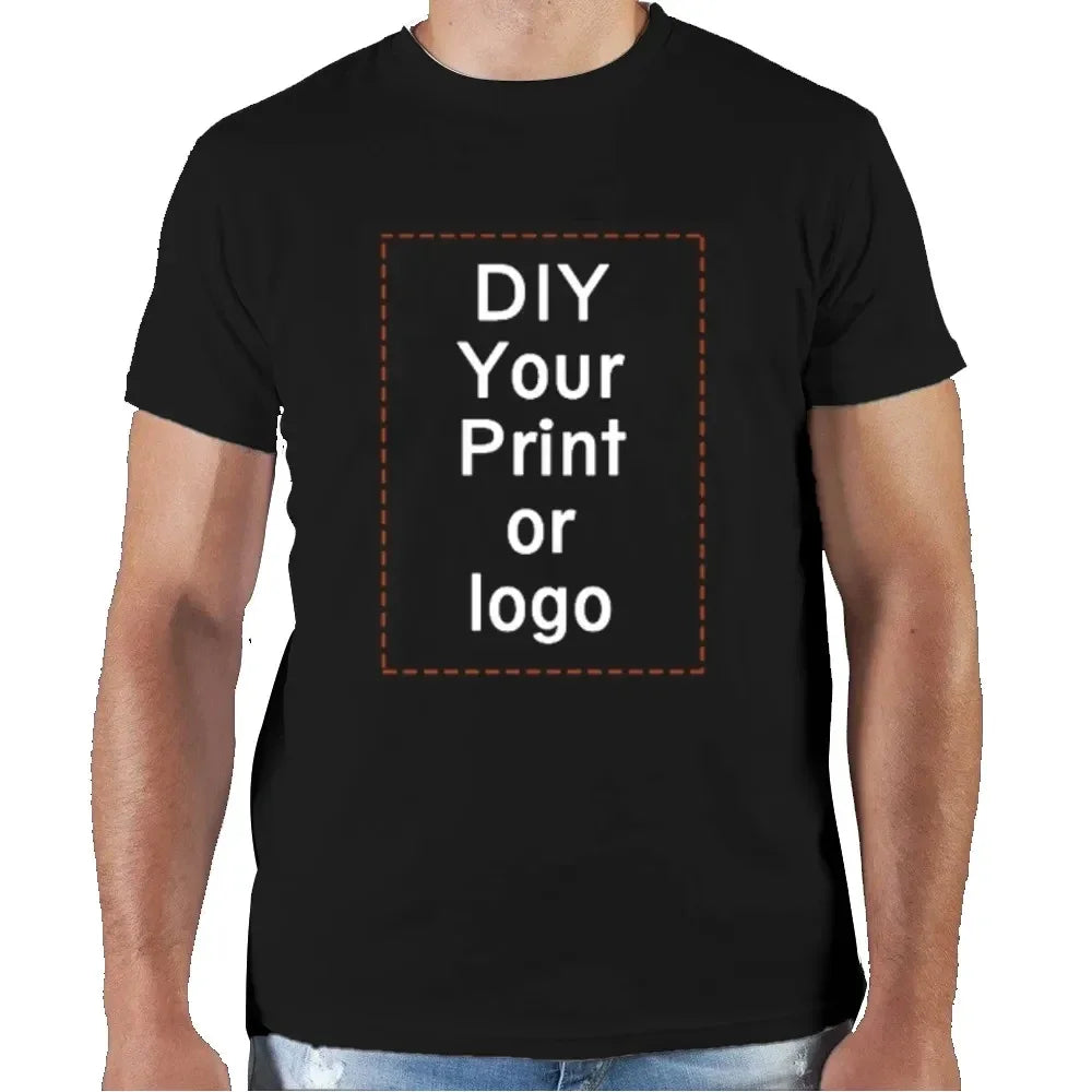 Custom Cotton T-Shirt – Personalized Logo or Photo Print for Men & Women