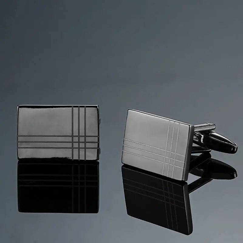 High Quality Novelty Cufflinks For Mens Copper Metal Laser Engraving Brand Cufflinks Men Suit Accessories Fashion Jewellery