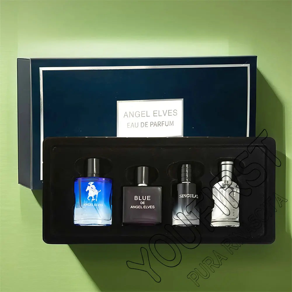 Men’s Perfume Gift Set – Pheromone Long-Lasting Charming 120ml Scents – 4-Pcs Fragrance Box Set for Date Nights