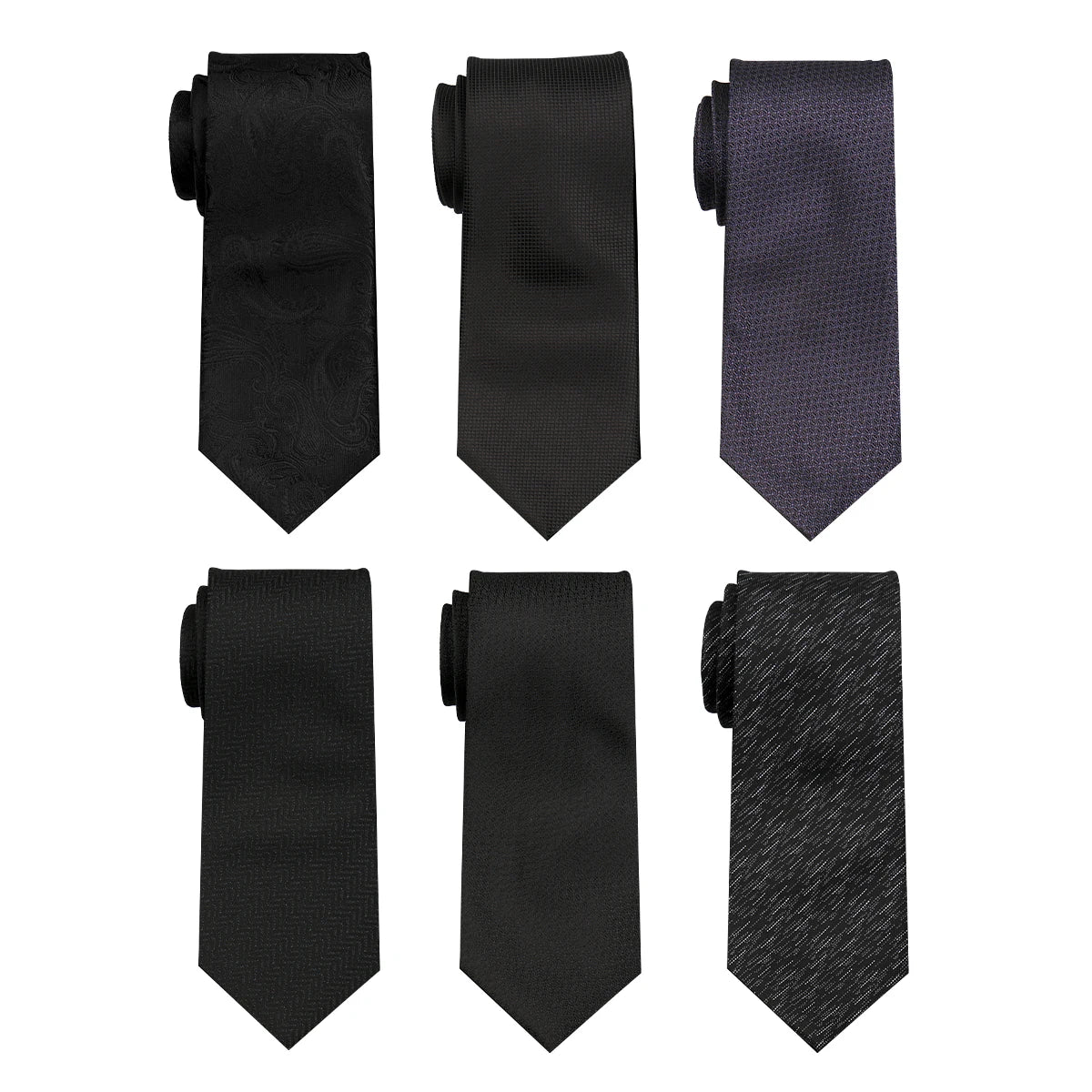 Lot 6 PCS Classic Men's Ties Men Accessories Necktie High Quality Tie For Man Workplace Business Wedding Woven JACQUARD Gift