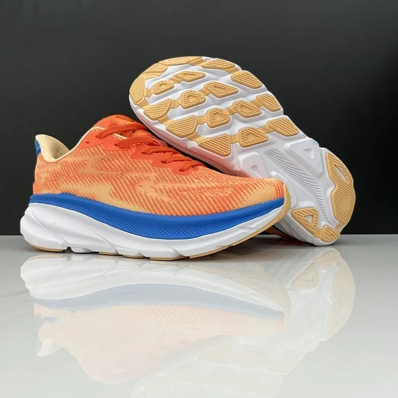 حذاء جري هوت كليفتون 9 للرجال والنساء خفيف الوزن ومبطن ببطانة ماراثونية يسمح بمرور الهواء مناسب للطرق السريعة مقاس 74-63 سيزي إس هوكايز